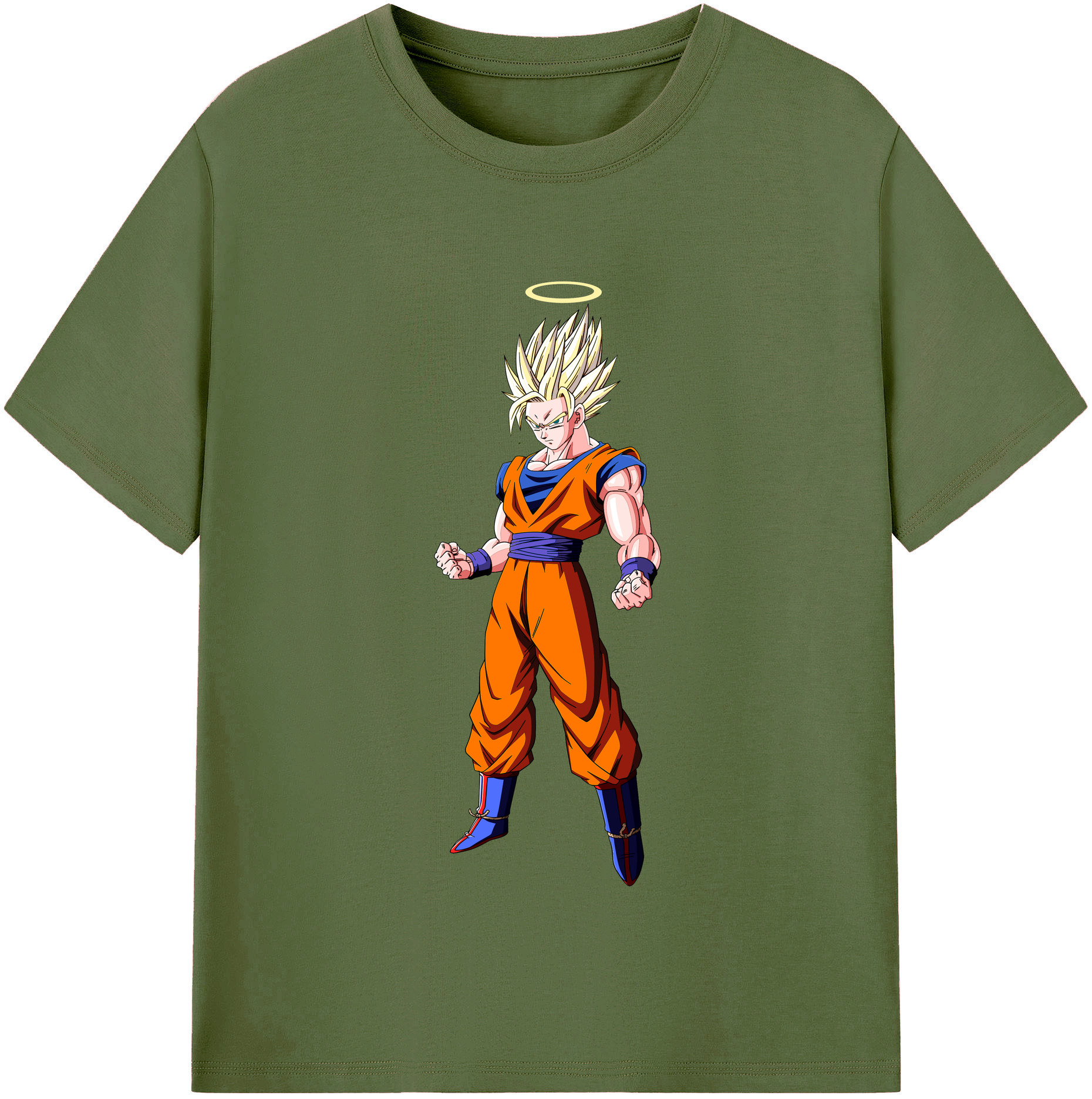（画像用） ドラゴンボール 孫悟空（そん ごくう）Son Goku カカロット DRAGON BALL Kakarotto 綿100％半袖Tシャツ（フロントプリント）